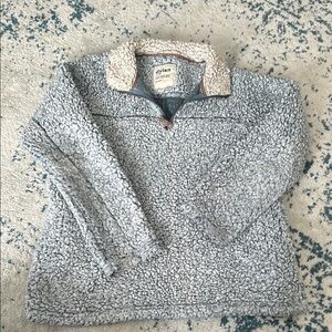 True Grit Blue Sherpa Sweater